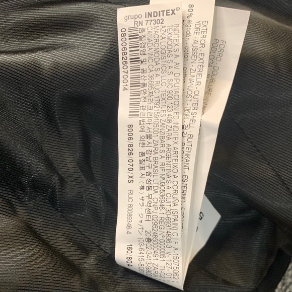 Zara Tweed & Fringe Detail Coat, Sz XS - Picture 5 of 11